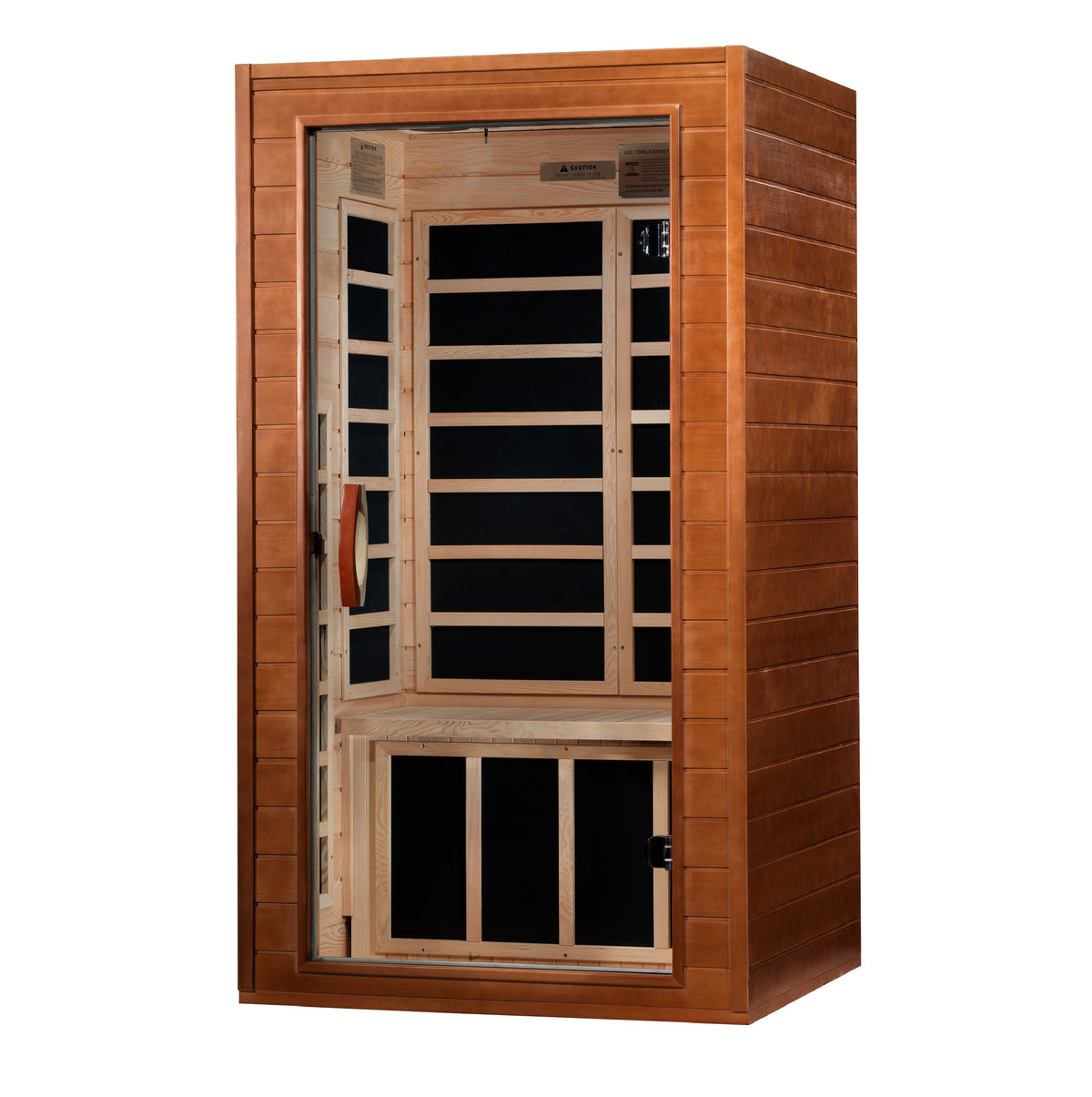 Dynamic Saunas Avila 1-2 person Low EMF FAR Infrared Sauna Canadian Hemlock