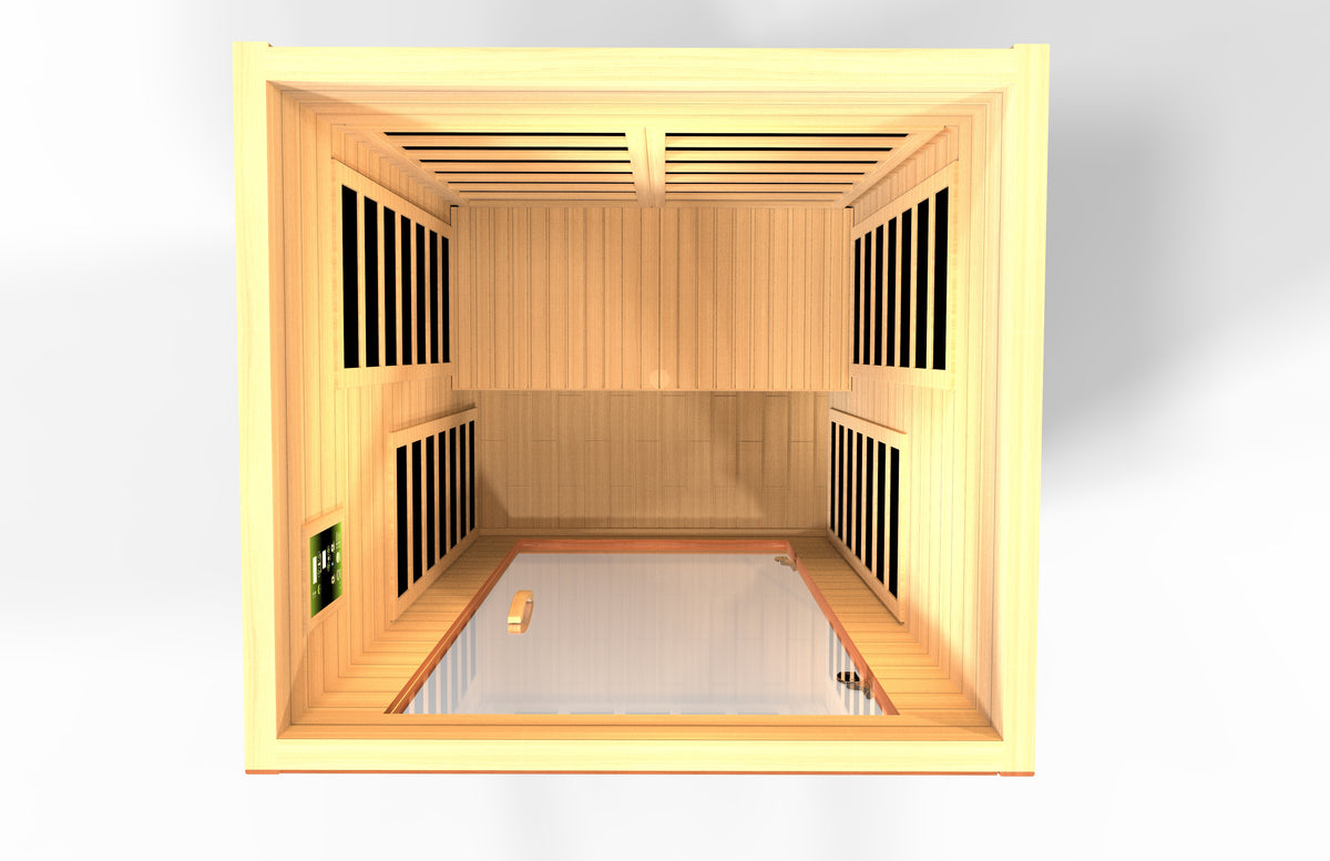 Dynamic Saunas Avila 1-2 person Low EMF FAR Infrared Sauna Canadian Hemlock