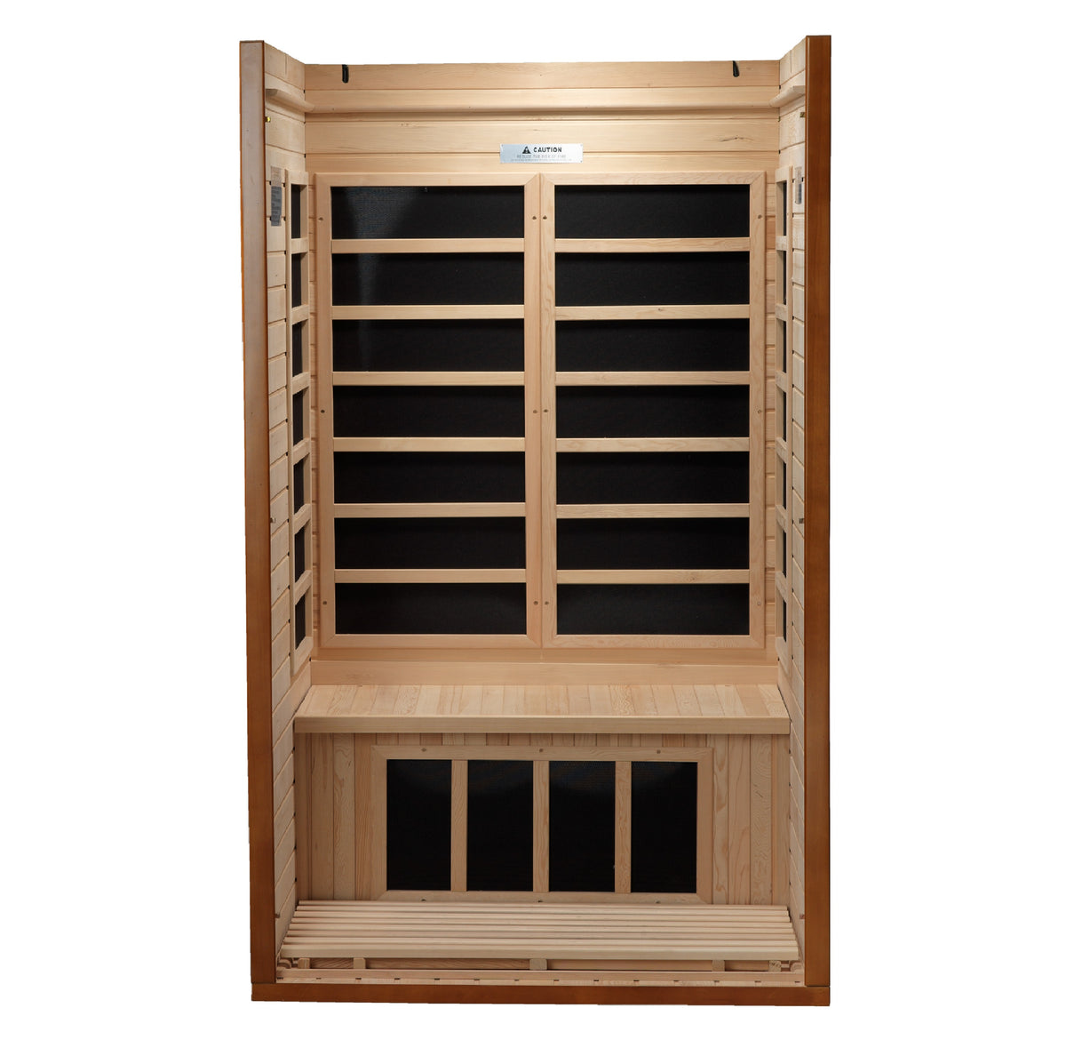 Dynamic Saunas Barcelona 1-2 person Low EMF FAR Infrared Sauna Canadian Hemlock