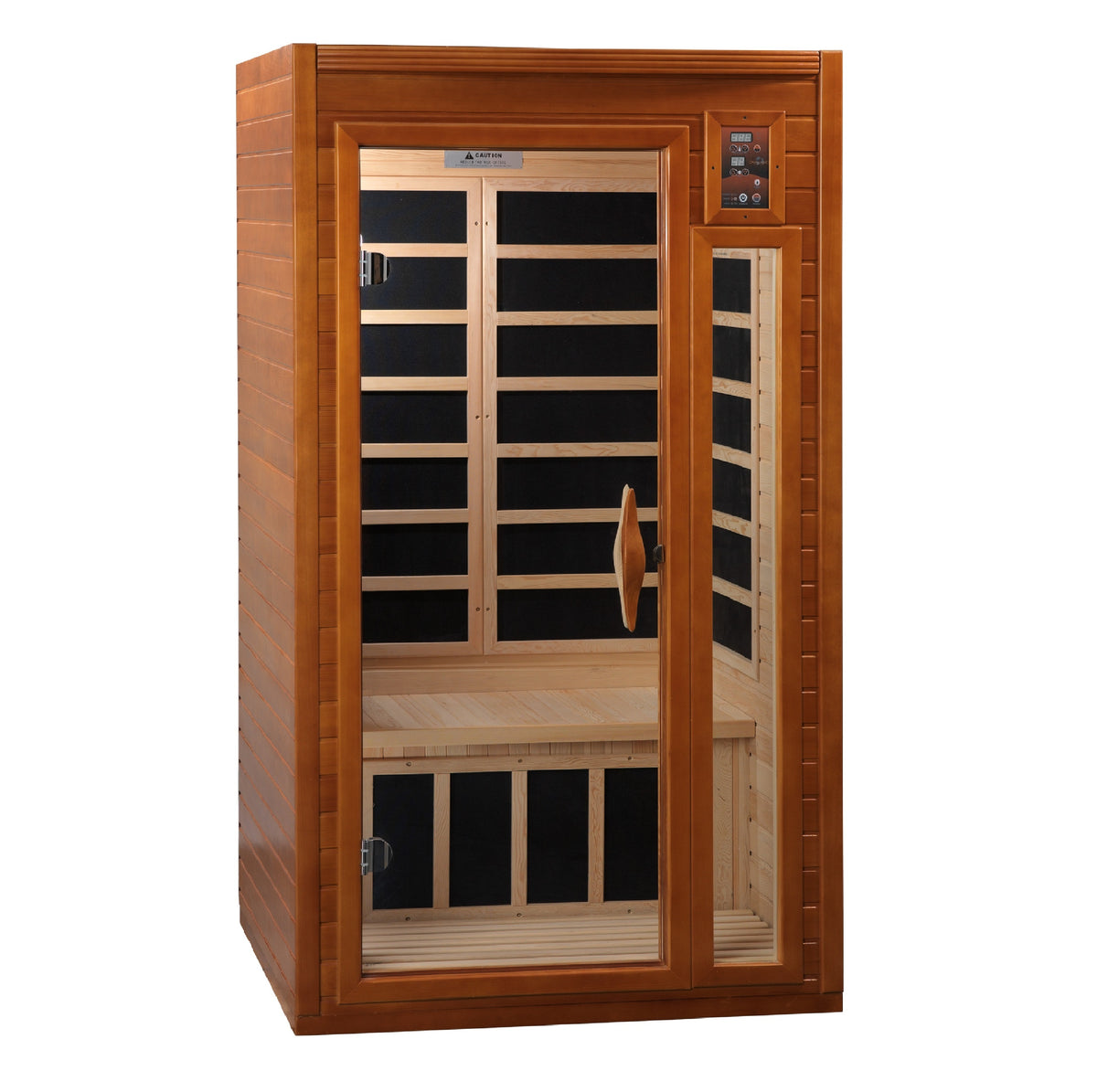 Dynamic Saunas Barcelona 1-2 person Low EMF FAR Infrared Sauna Canadian Hemlock