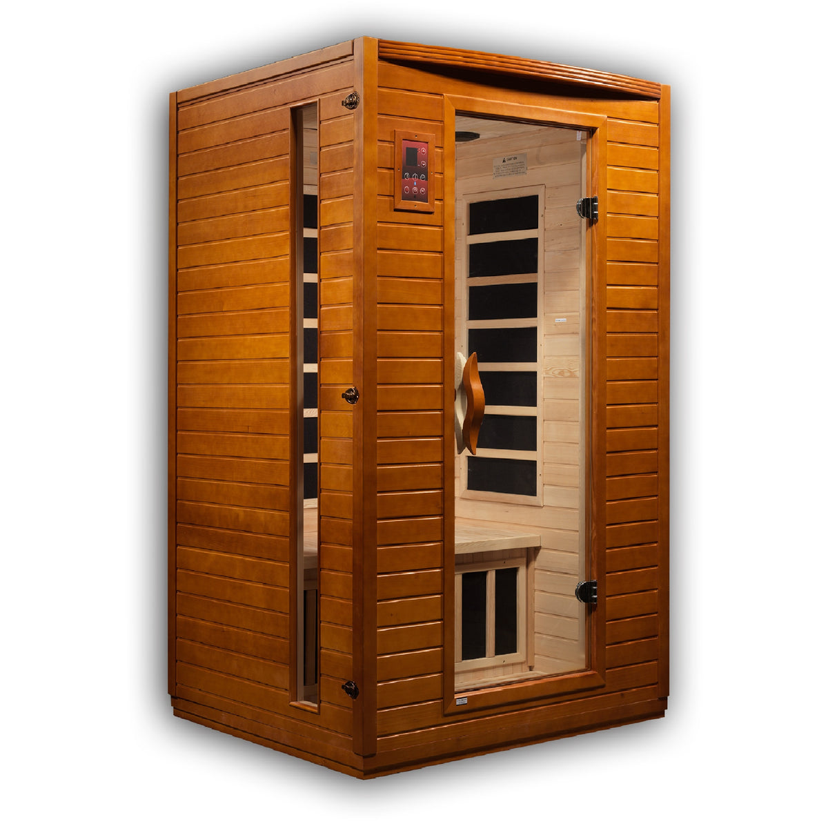 Dynamic Saunas Versailles 2-person Low EMF FAR Infrared Sauna Canadian Hemlock