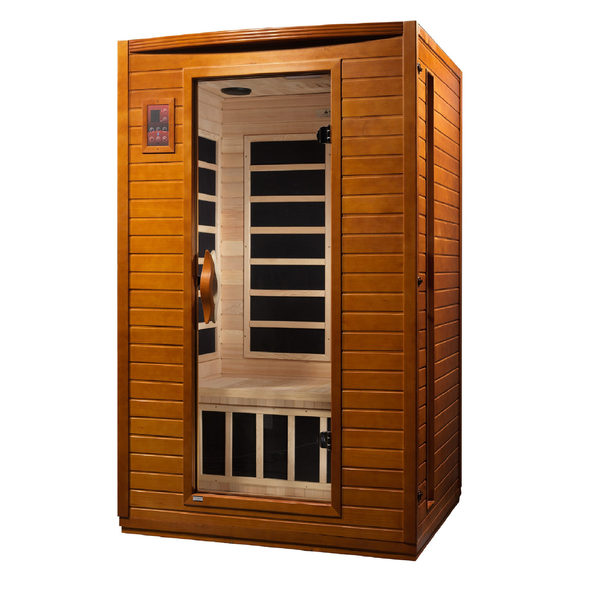 Dynamic Saunas Versailles 2-person Low EMF FAR Infrared Sauna Canadian Hemlock