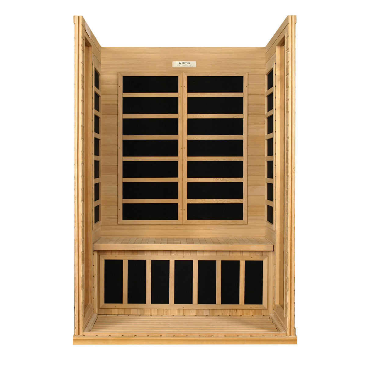 Dynamic Saunas Versailles 2-person Low EMF FAR Infrared Sauna Canadian Hemlock