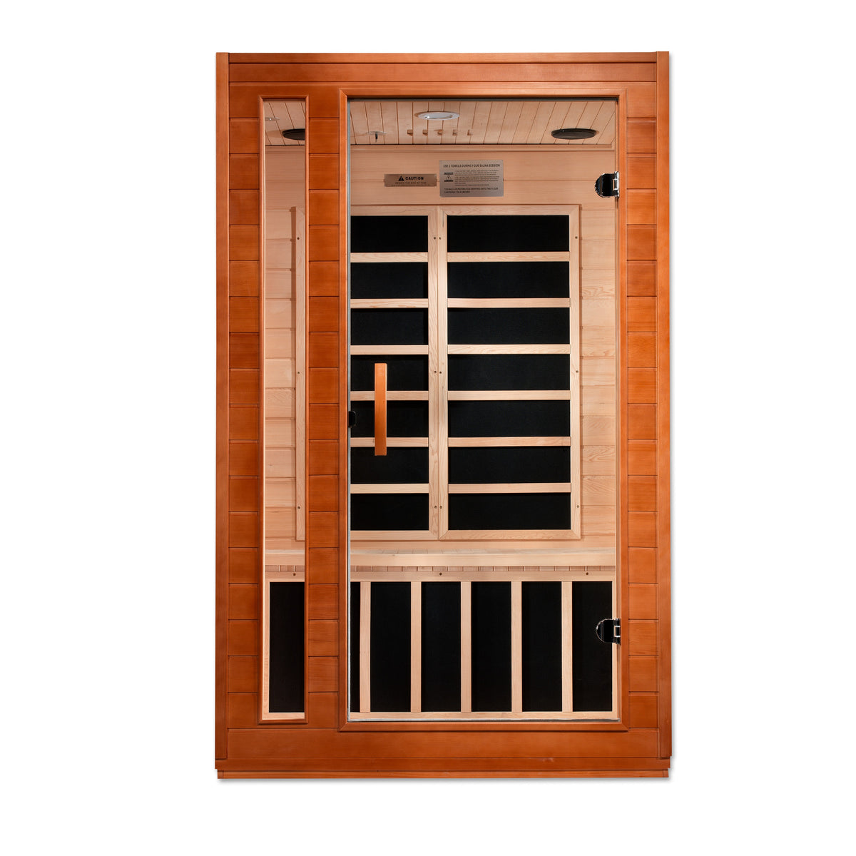 Dynamic Saunas Cordoba Elite 2-person Ultra Low EMF FAR Infrared Sauna Canadian Hemlock