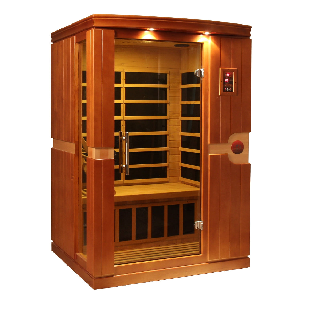 Dynamic Saunas Venice 2-person Low EMF FAR Infrared Sauna Canadian Hemlock