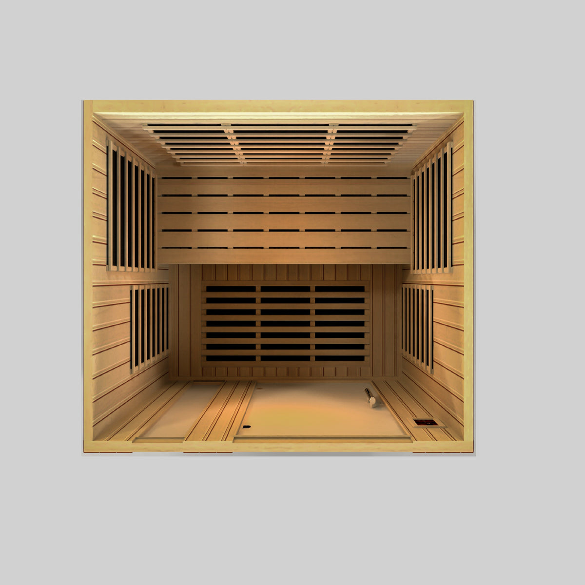 Dynamic Saunas Lugano 3-person Low EMF FAR Infrared Sauna Canadian Hemlock