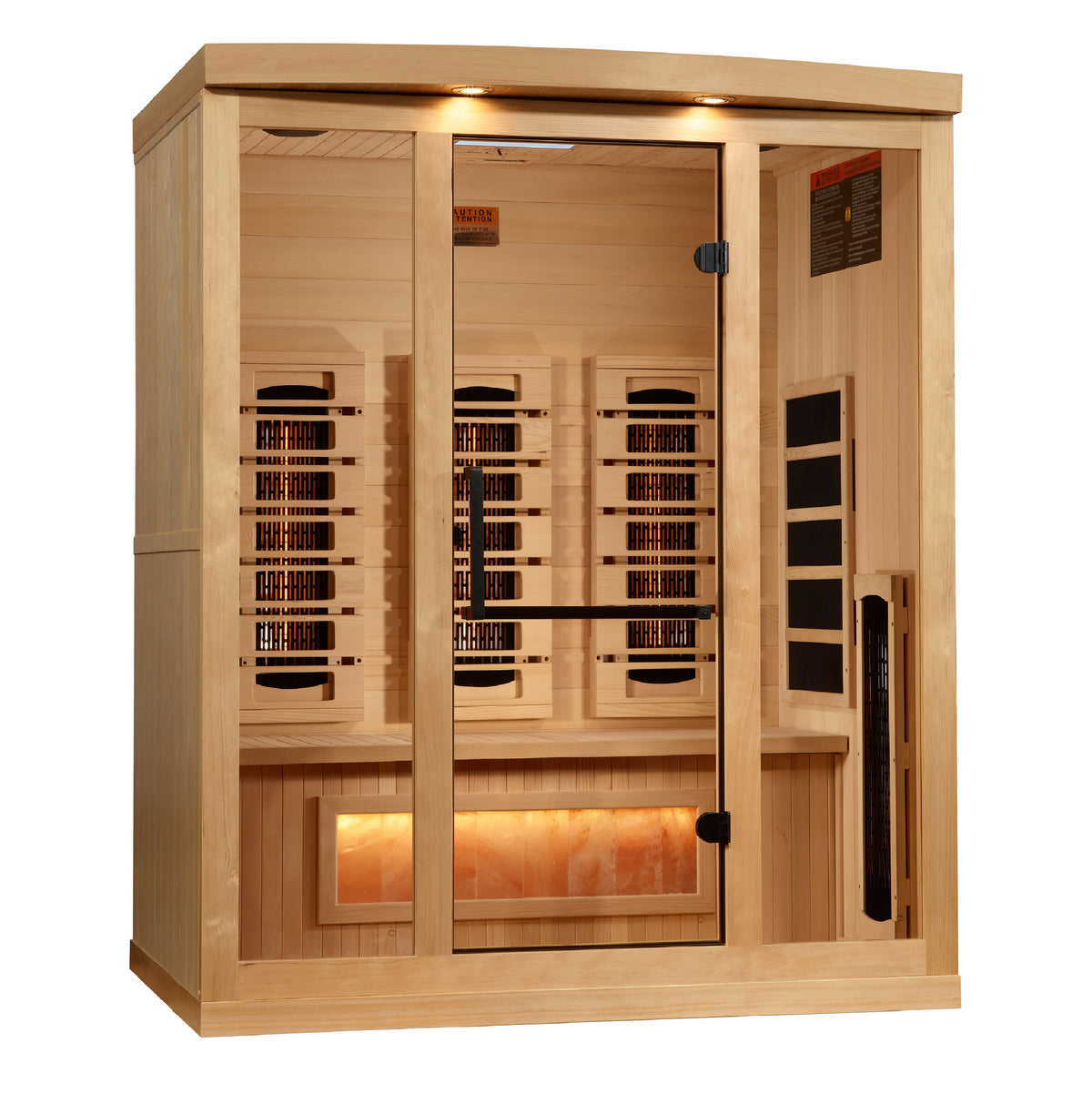 Golden Designs 3-person Full Spectrum PureTech Near Zero EMF FAR Infrared Sauna