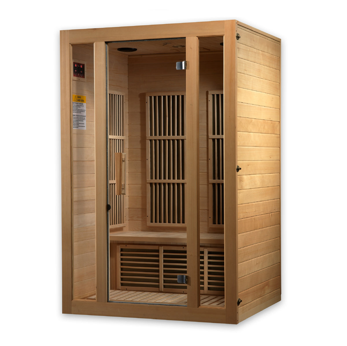 Maxxus Saunas Seattle 2-Person Low EMF FAR Infrared Sauna Canadian Hemlock