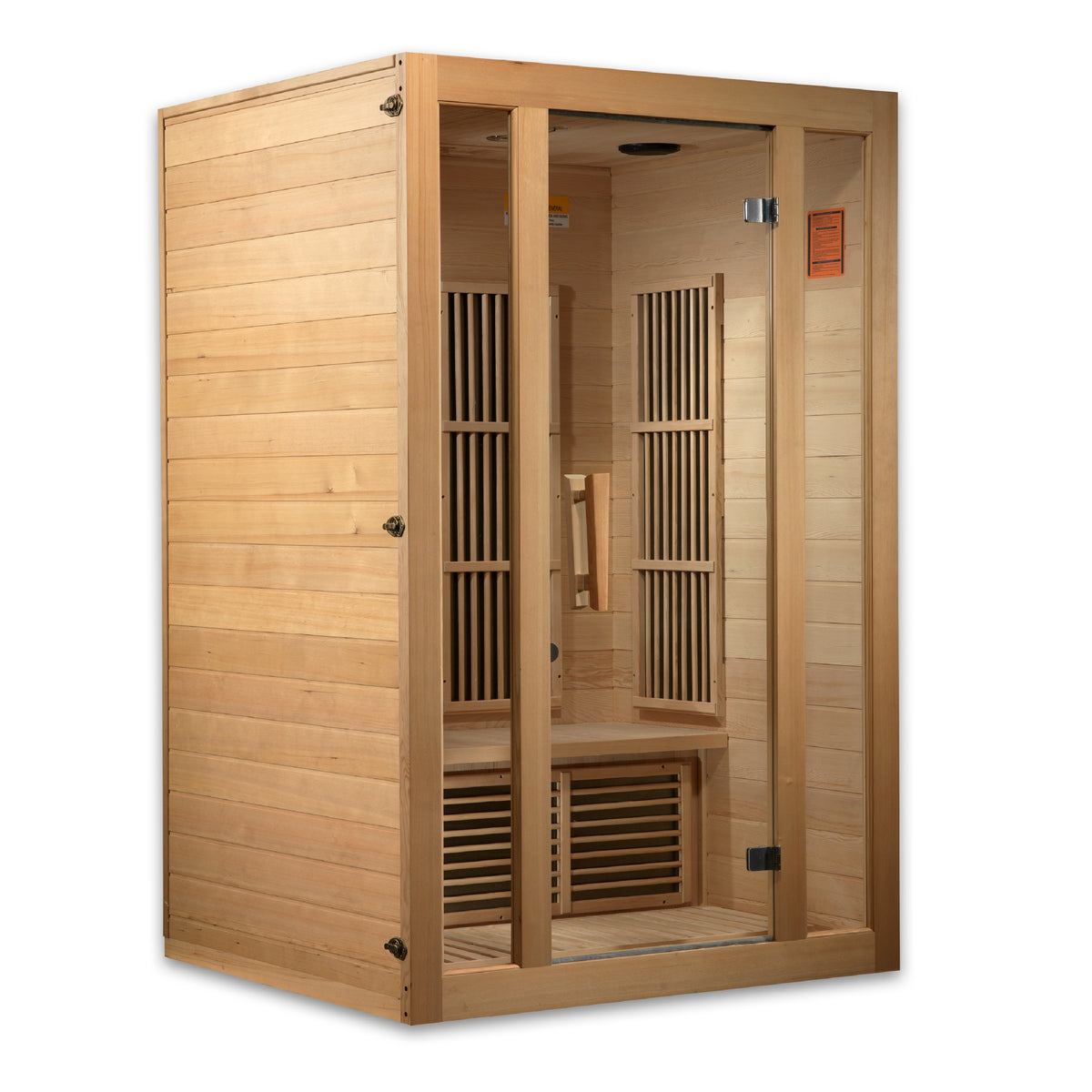 Maxxus Saunas Seattle 2-Person Low EMF FAR Infrared Sauna Canadian Hemlock