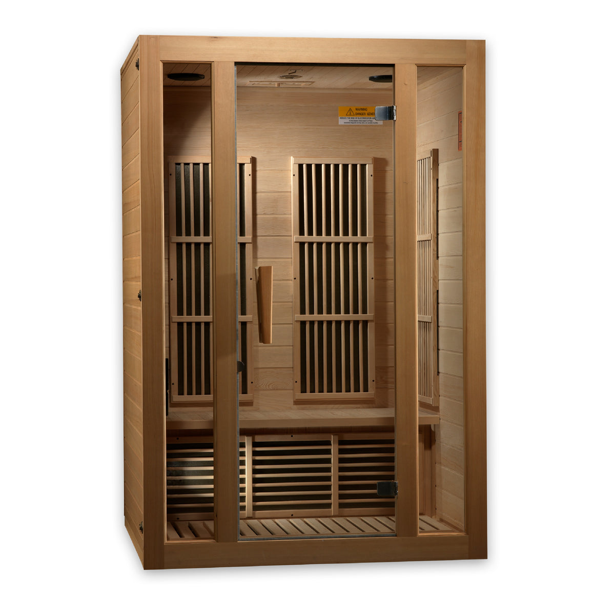 Maxxus Saunas Seattle 2-Person Low EMF FAR Infrared Sauna Canadian Hemlock
