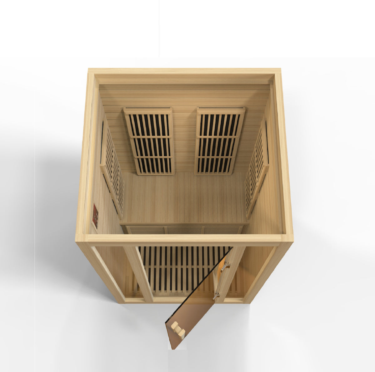 Maxxus Saunas Seattle 2-Person Low EMF FAR Infrared Sauna Canadian Hemlock