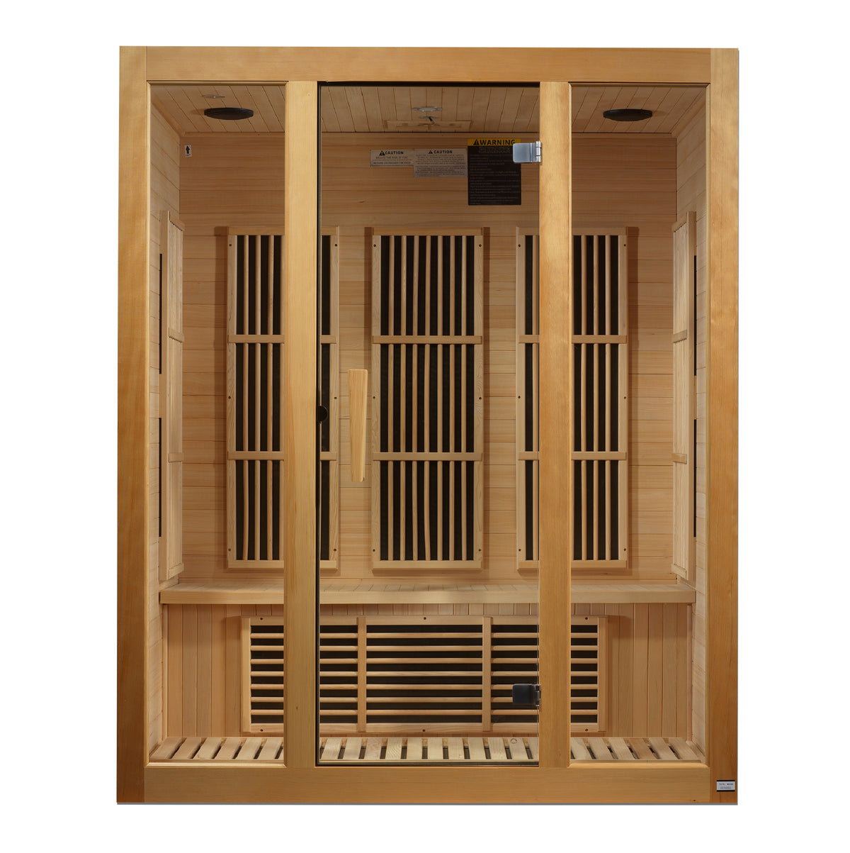 Maxxus Saunas Bellevue 3-Person Low EMF FAR Infrared Sauna Canadian Hemlock