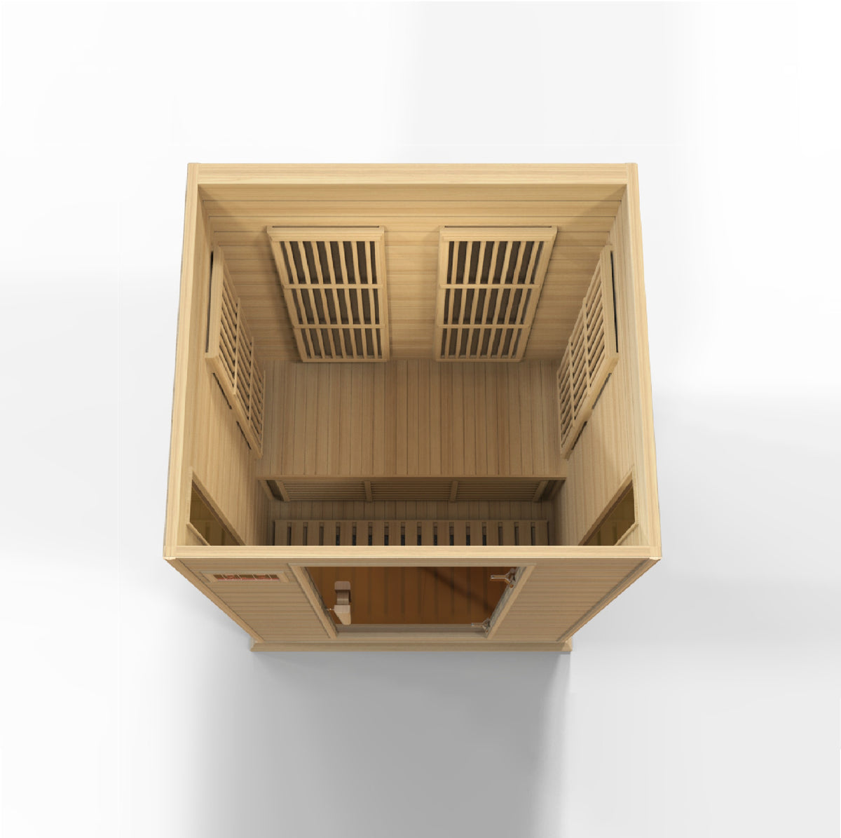 Maxxus Saunas 2-Person Low EMF FAR Infrared Sauna Canadian Hemlock