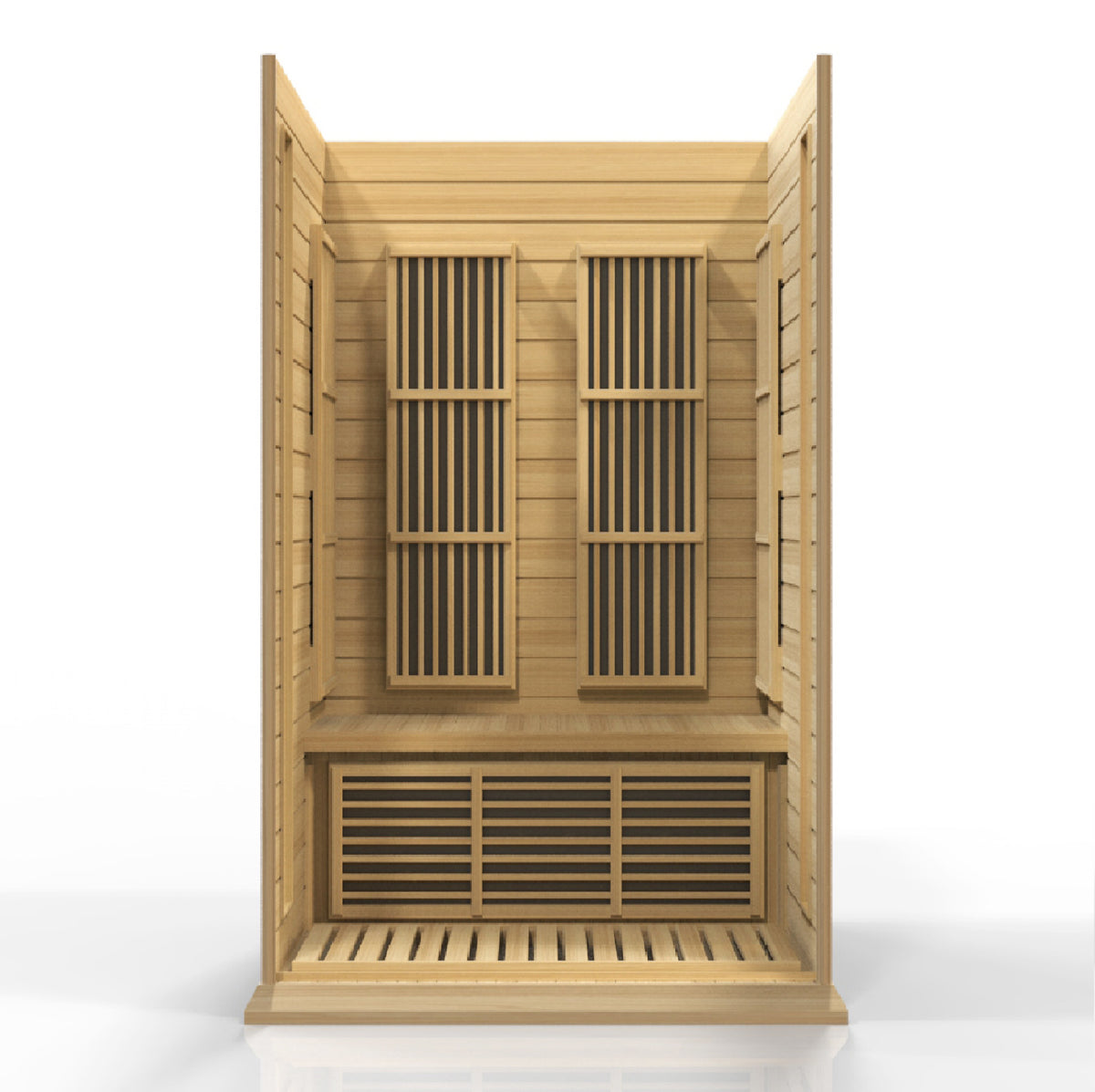 Maxxus Saunas 2-Person Low EMF FAR Infrared Sauna Canadian Hemlock
