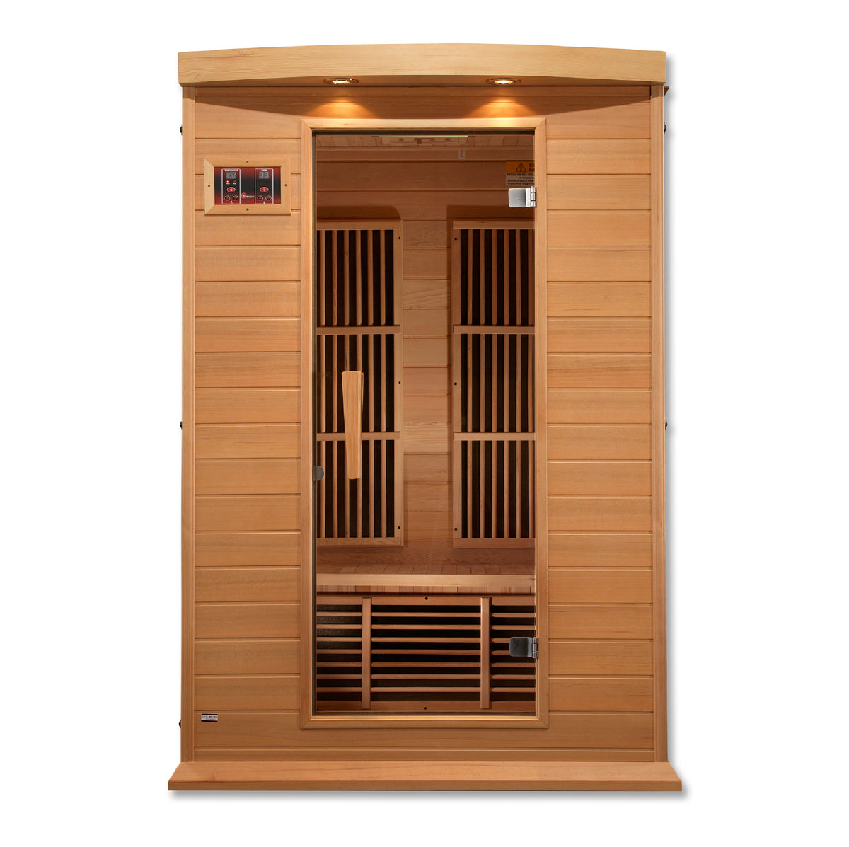 Maxxus Saunas 2-Person Low EMF FAR Infrared Sauna Canadian Hemlock