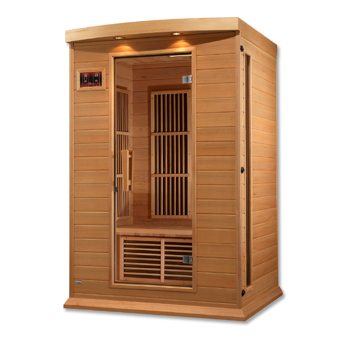 Maxxus Saunas 2-Person Low EMF FAR Infrared Sauna Canadian Hemlock