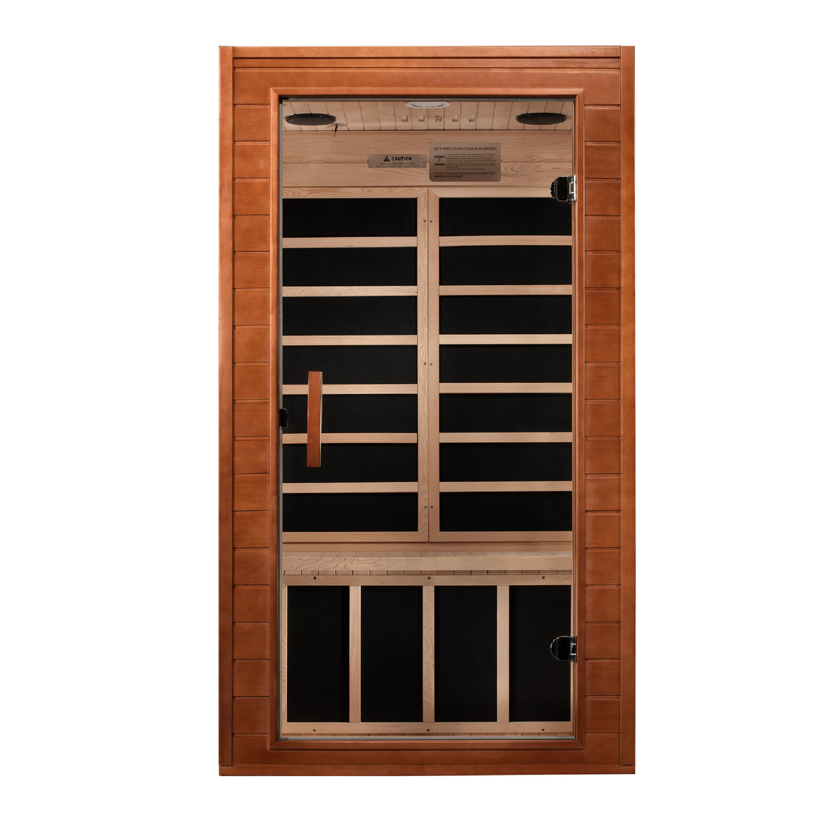 Dynamic Saunas Avila 1-2 person Low EMF FAR Infrared Sauna Canadian Hemlock
