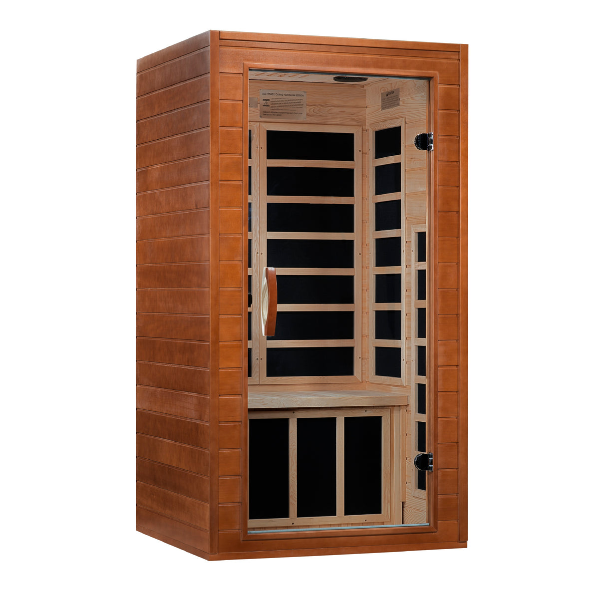 Dynamic Saunas Avila 1-2 person Low EMF FAR Infrared Sauna Canadian Hemlock