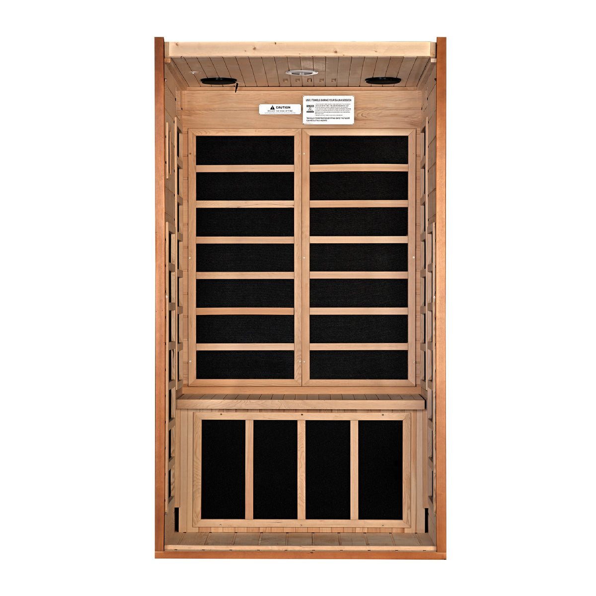 Dynamic Saunas Avila 1-2 person Low EMF FAR Infrared Sauna Canadian Hemlock