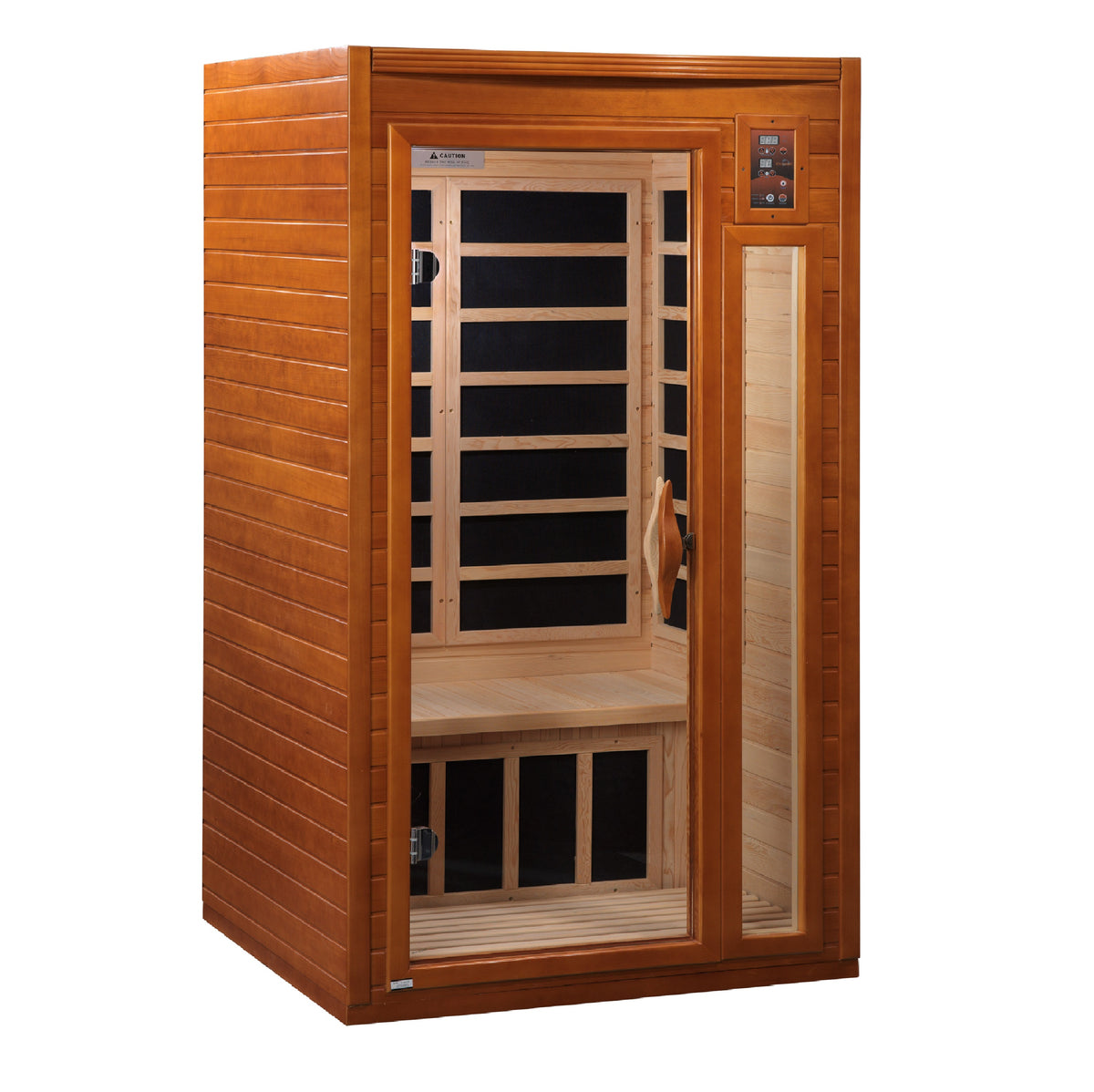 Dynamic Saunas Barcelona 1-2 person Low EMF FAR Infrared Sauna Canadian Hemlock