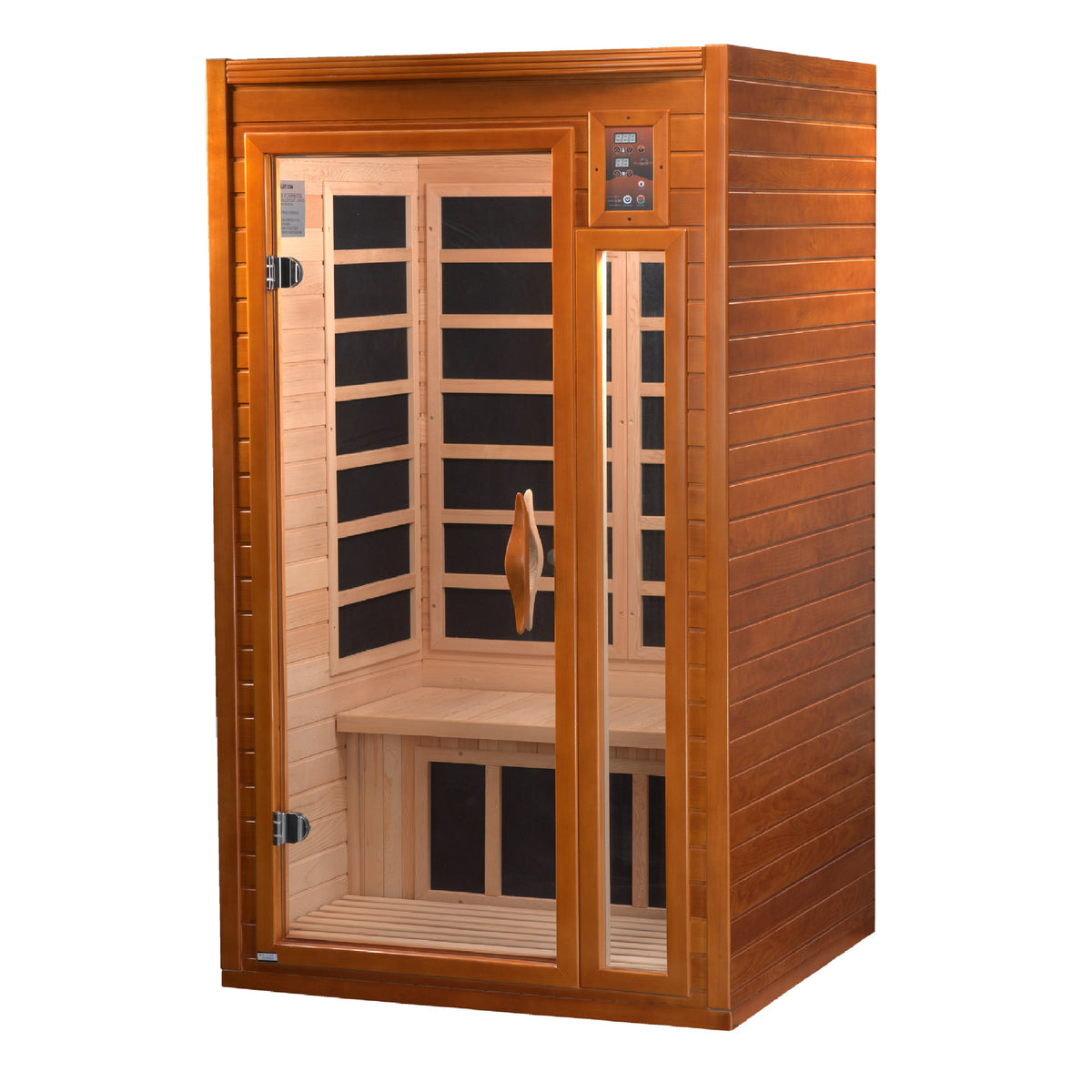 Dynamic Saunas Barcelona 1-2 person Low EMF FAR Infrared Sauna Canadian Hemlock