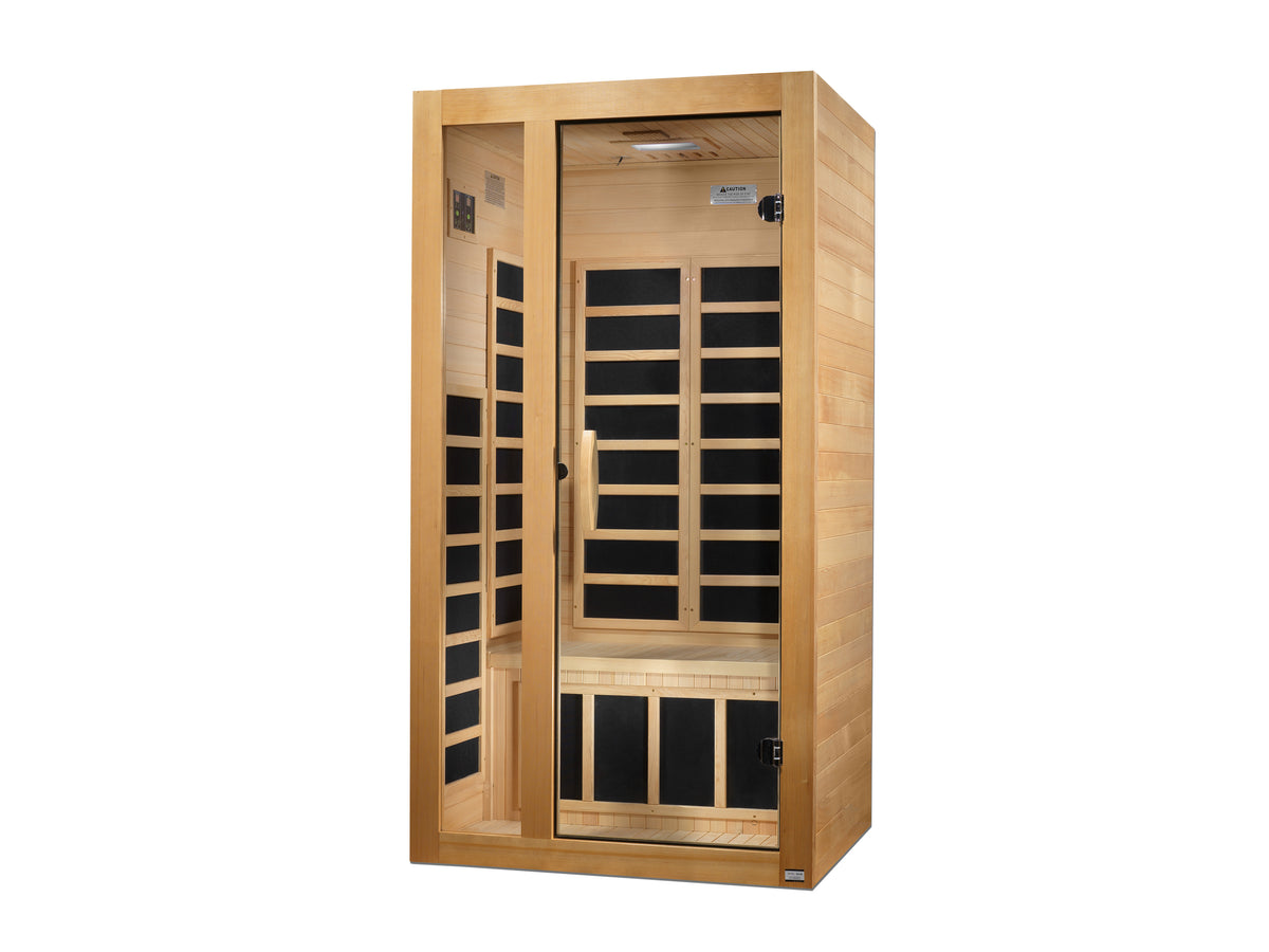 Dynamic Saunas Garcia 1-2 person Low EMF FAR Infrared Sauna Canadian Hemlock