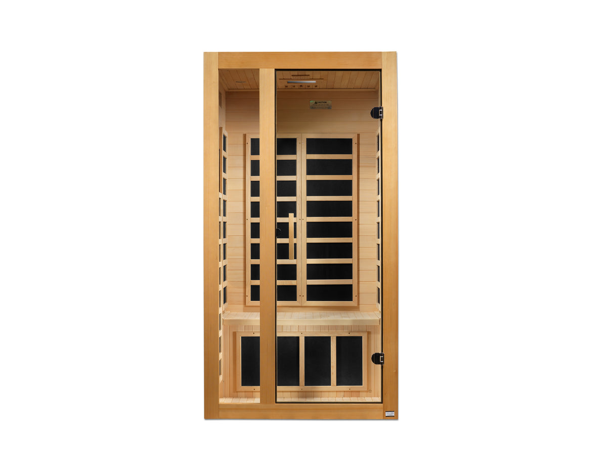 Dynamic Saunas Garcia 1-2 person Low EMF FAR Infrared Sauna Canadian Hemlock