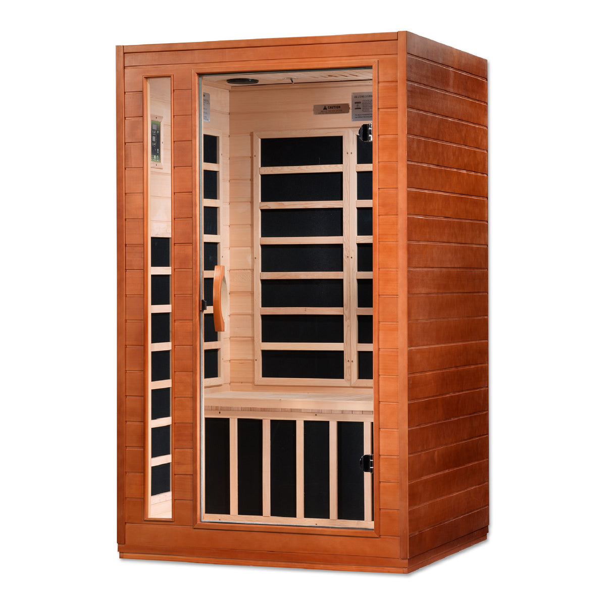 Dynamic Saunas Cordoba Elite 2-person Ultra Low EMF FAR Infrared Sauna Canadian Hemlock