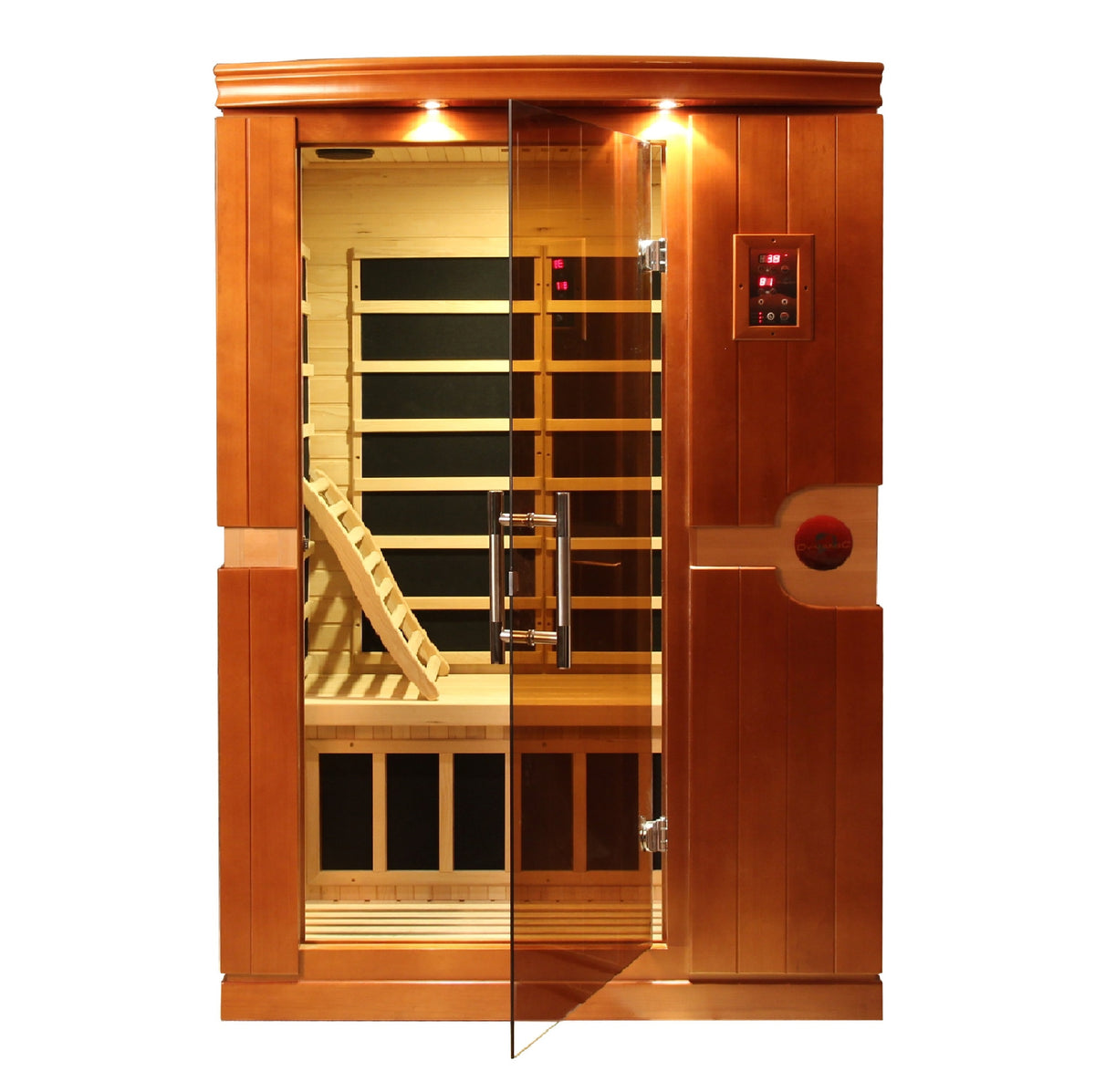 Dynamic Saunas Venice 2-person Low EMF FAR Infrared Sauna Canadian Hemlock