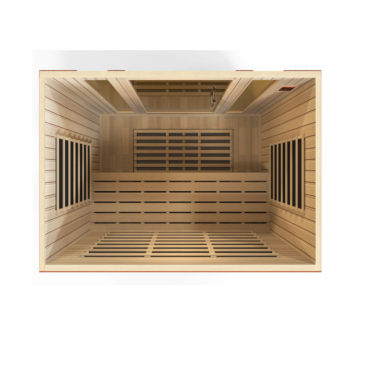 Dynamic Saunas Bergamo 4-person Low EMF FAR Infrared Sauna Canadian Hemlock