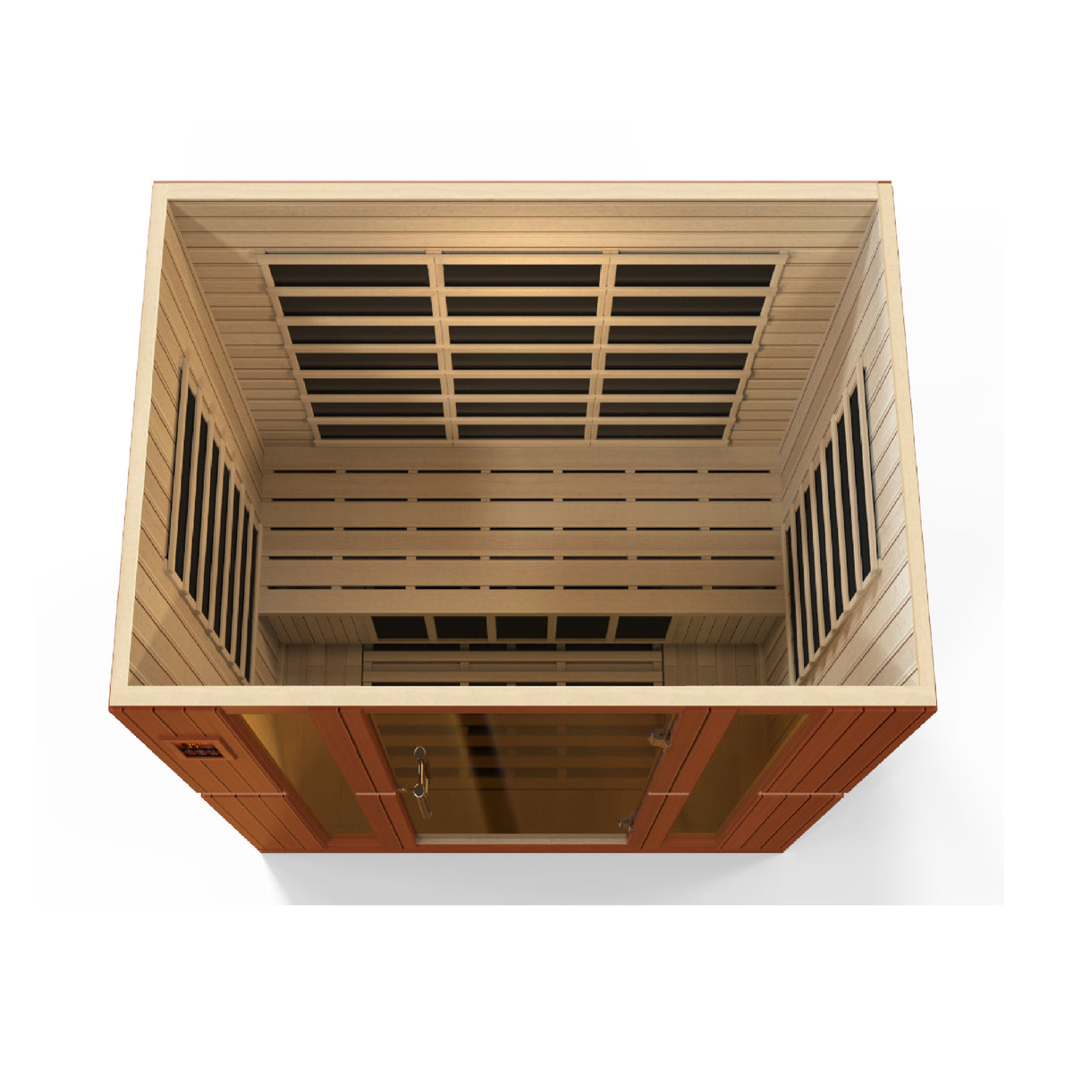 Dynamic Saunas Bergamo 4-person Low EMF FAR Infrared Sauna Canadian Hemlock