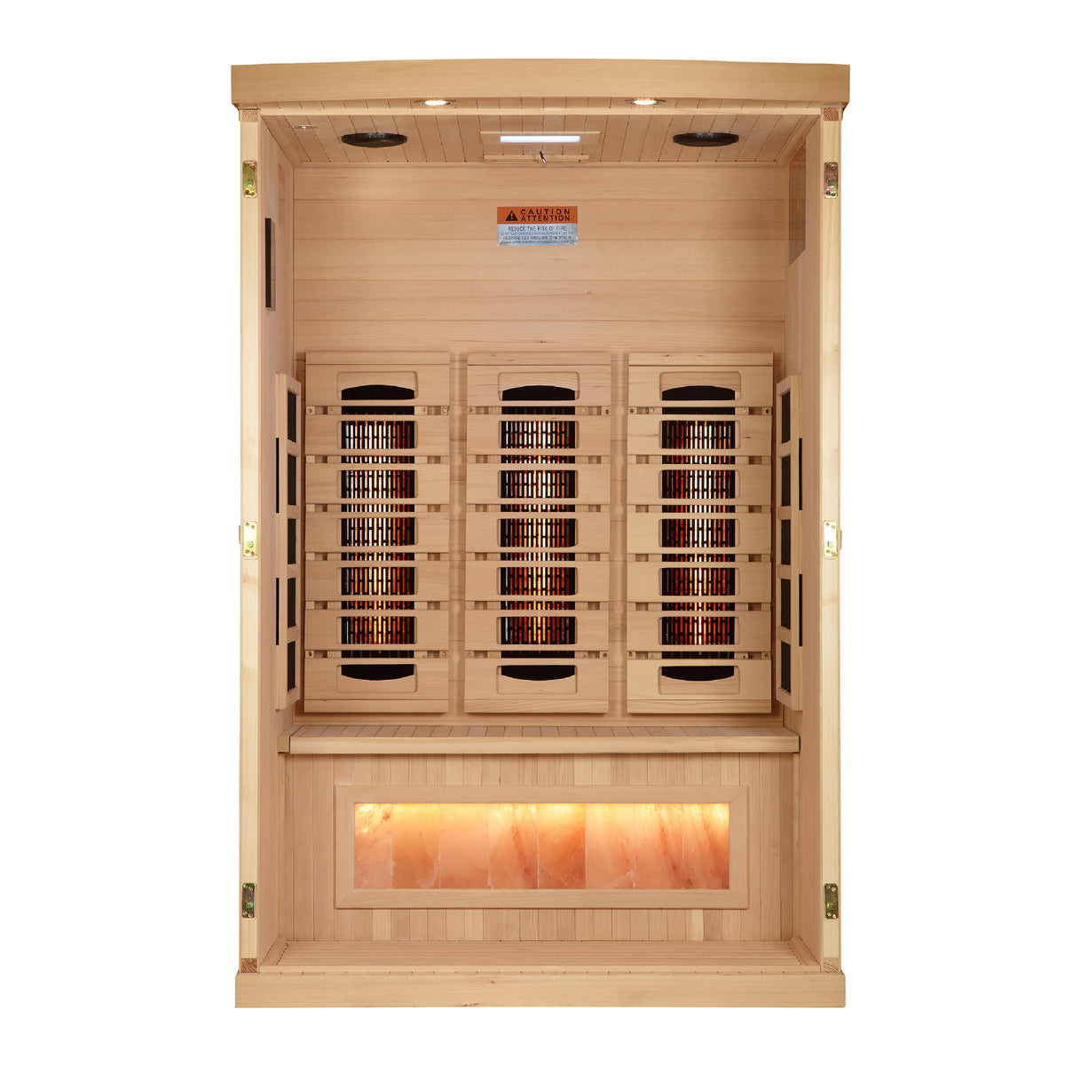 Golden Designs 2 person Full Spectrum PureTeck Near Zero EMF FAR Infrared Sauna