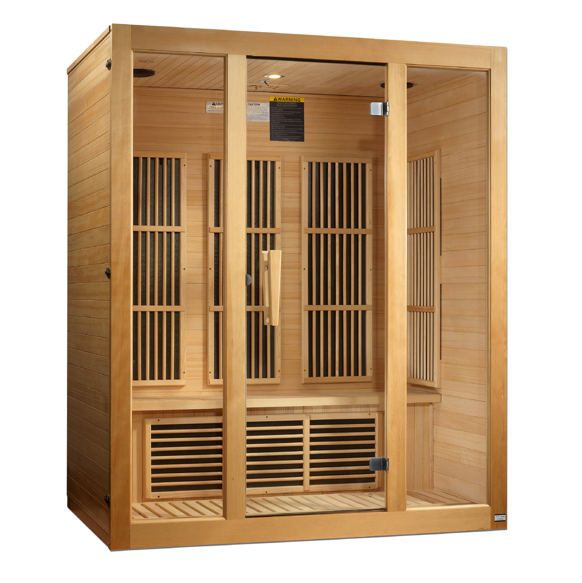 Maxxus Saunas Bellevue 3-Person Low EMF FAR Infrared Sauna Canadian Hemlock