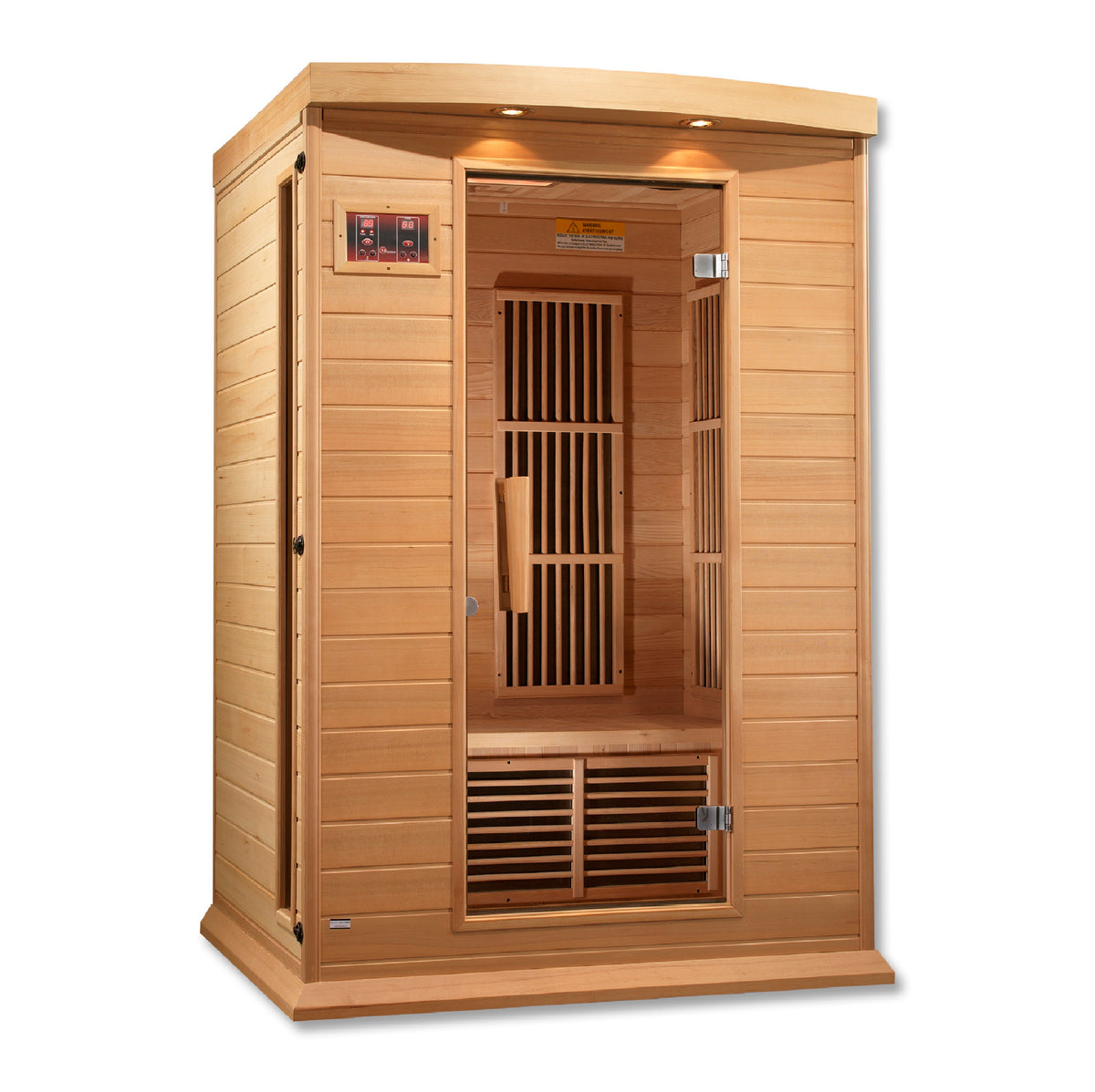 Maxxus Saunas 2-Person Low EMF FAR Infrared Sauna Canadian Hemlock