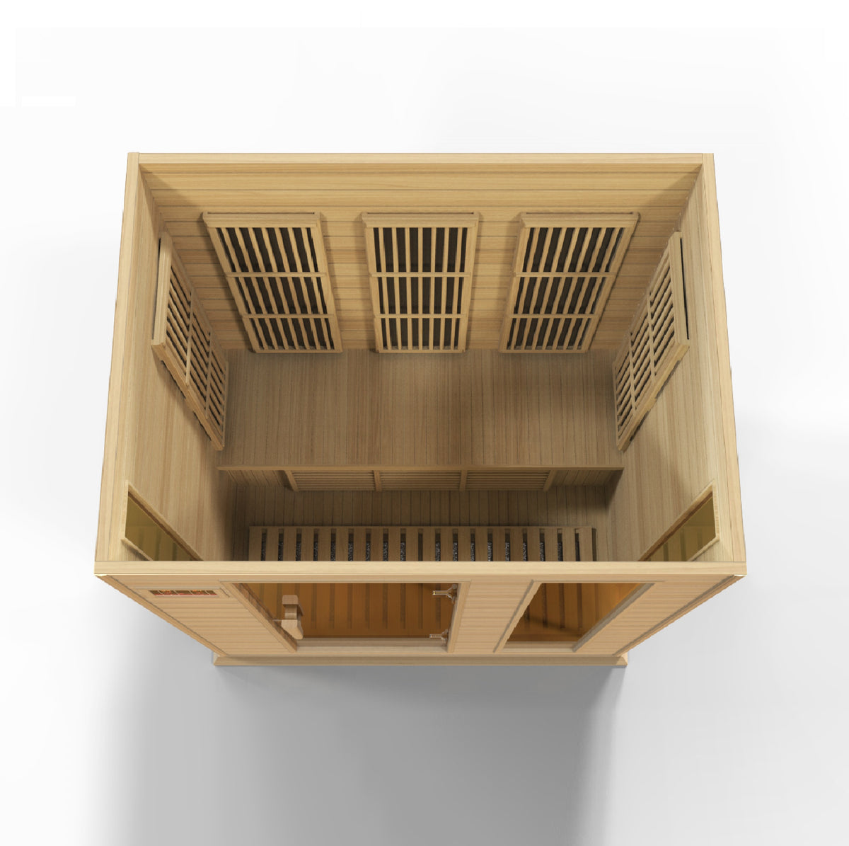 Maxxus Saunas 3-Person Low EMF FAR Infrared Sauna Canadian Hemlock