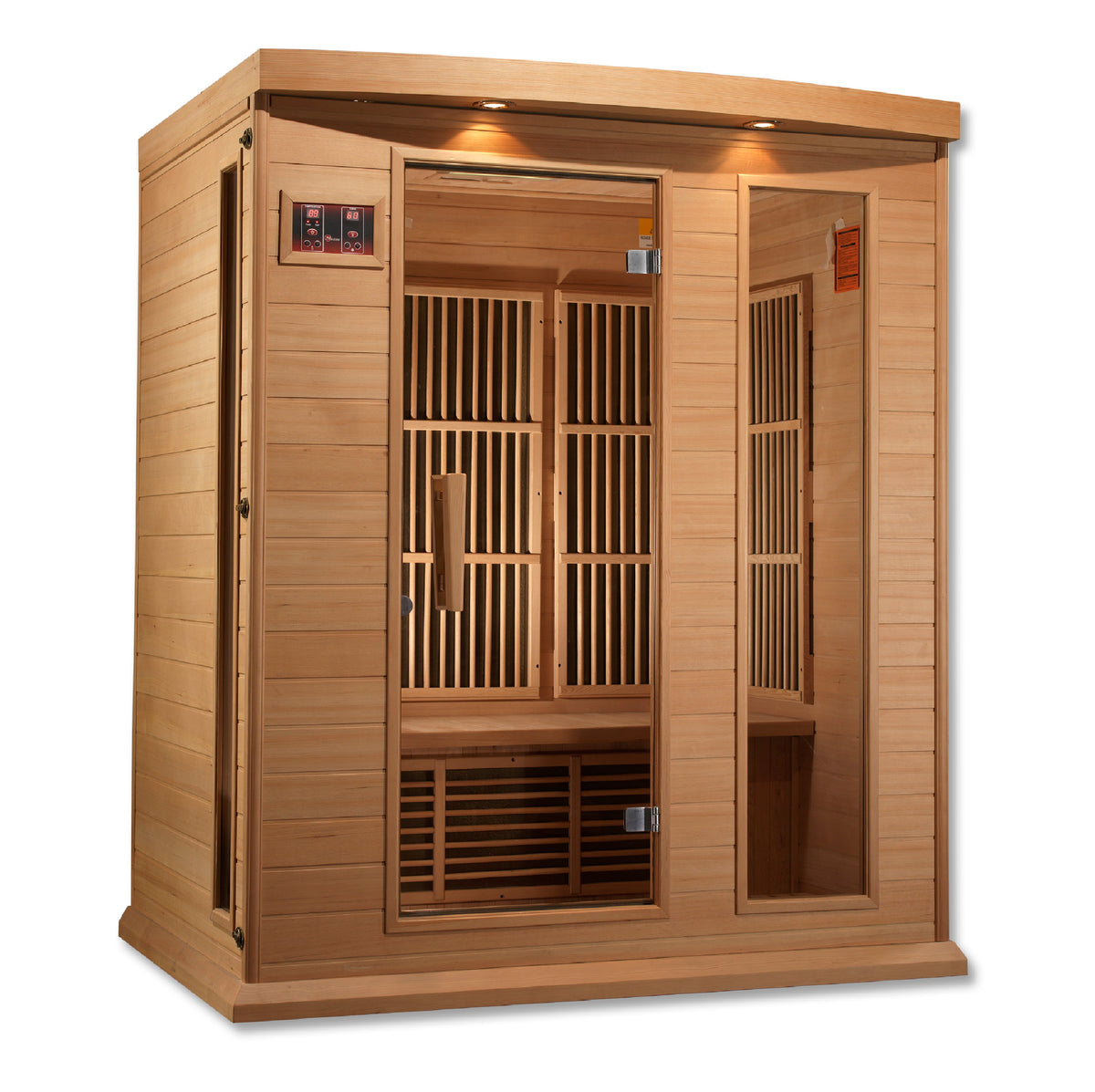 Maxxus Saunas 3-Person Low EMF FAR Infrared Sauna Canadian Hemlock