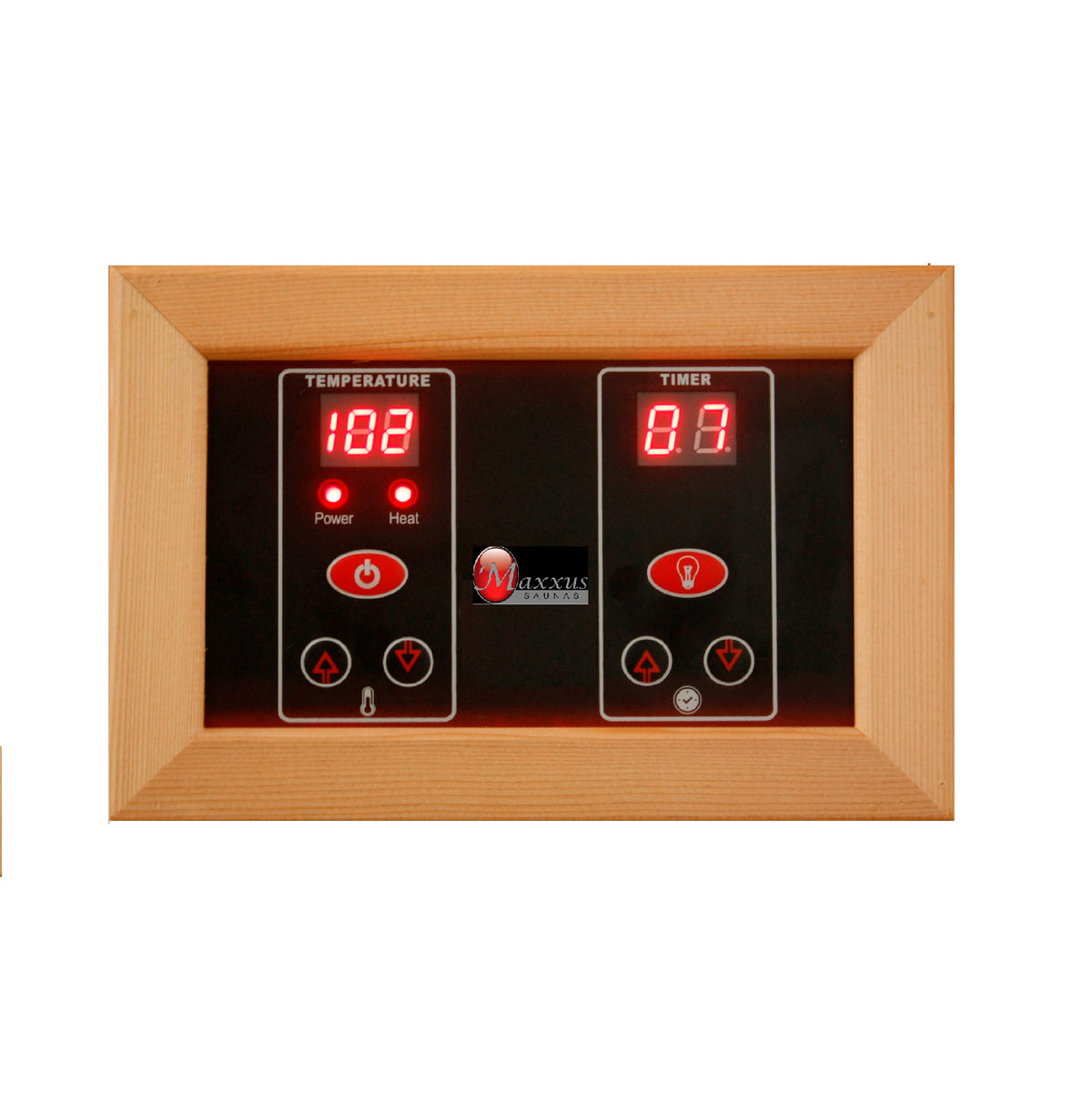 Maxxus Saunas Seattle 2-Person Low EMF FAR Infrared Sauna Canadian Hemlock